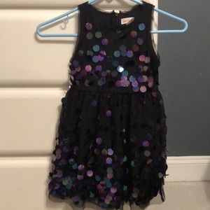 Kids black and sparkly dress